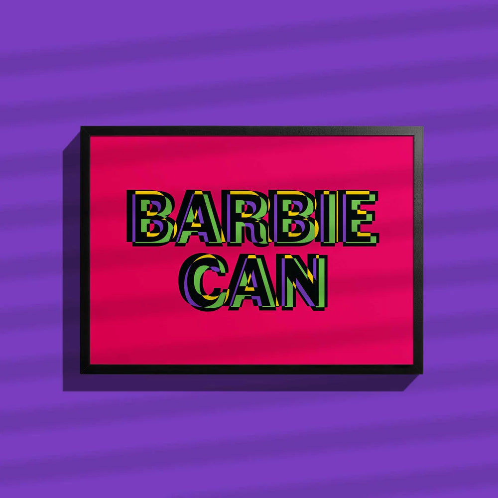 BARBIECAN PRINT A3